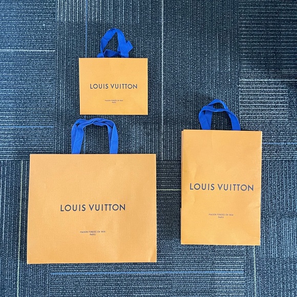 Louis Vuitton Orange Shopping Bags Set - Picture 5 of 8